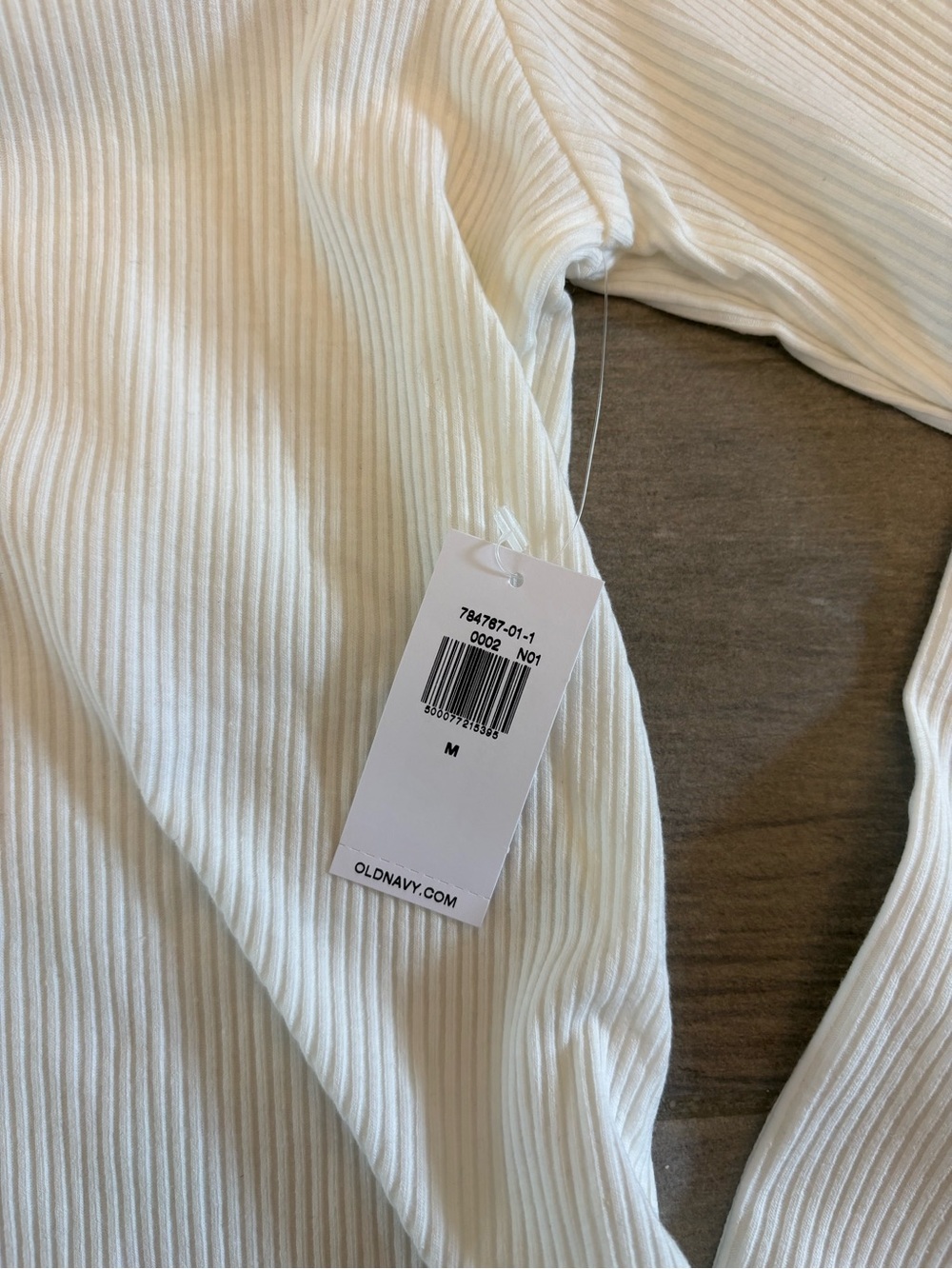 Old Navy Maternity Ribbed Turtleneck Long Sleeve Top - White - Size Medium - Picture 9 of 10